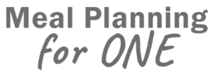 Meal Planning For One