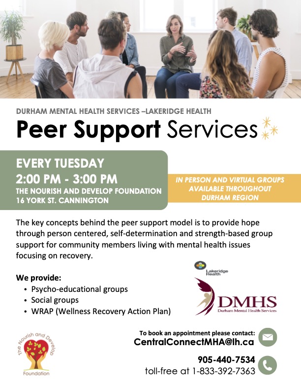 Peer Support – Durham Mental Health Services