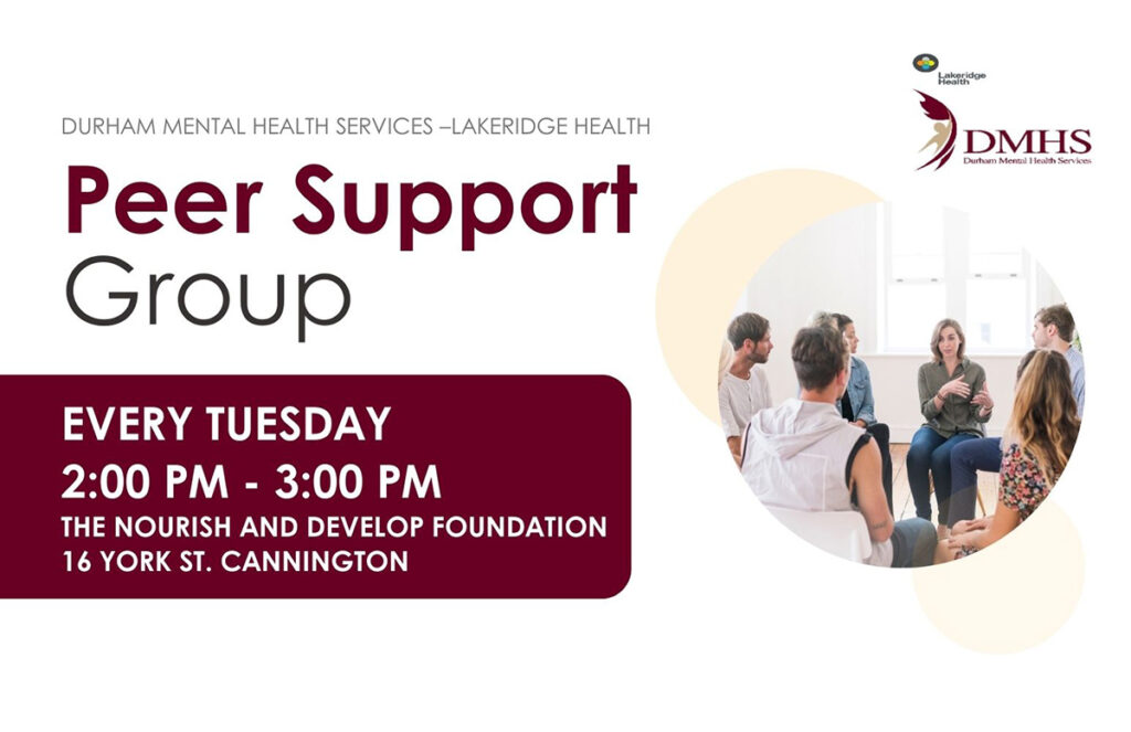 Peer support group poster