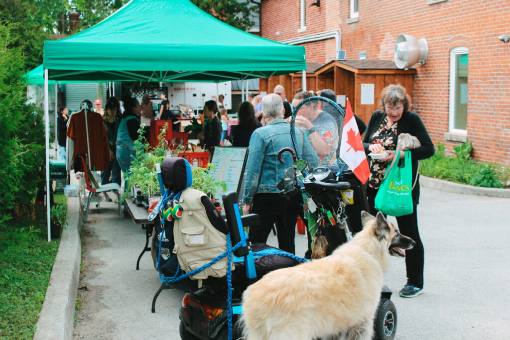 Customers shopping at May's Night Market