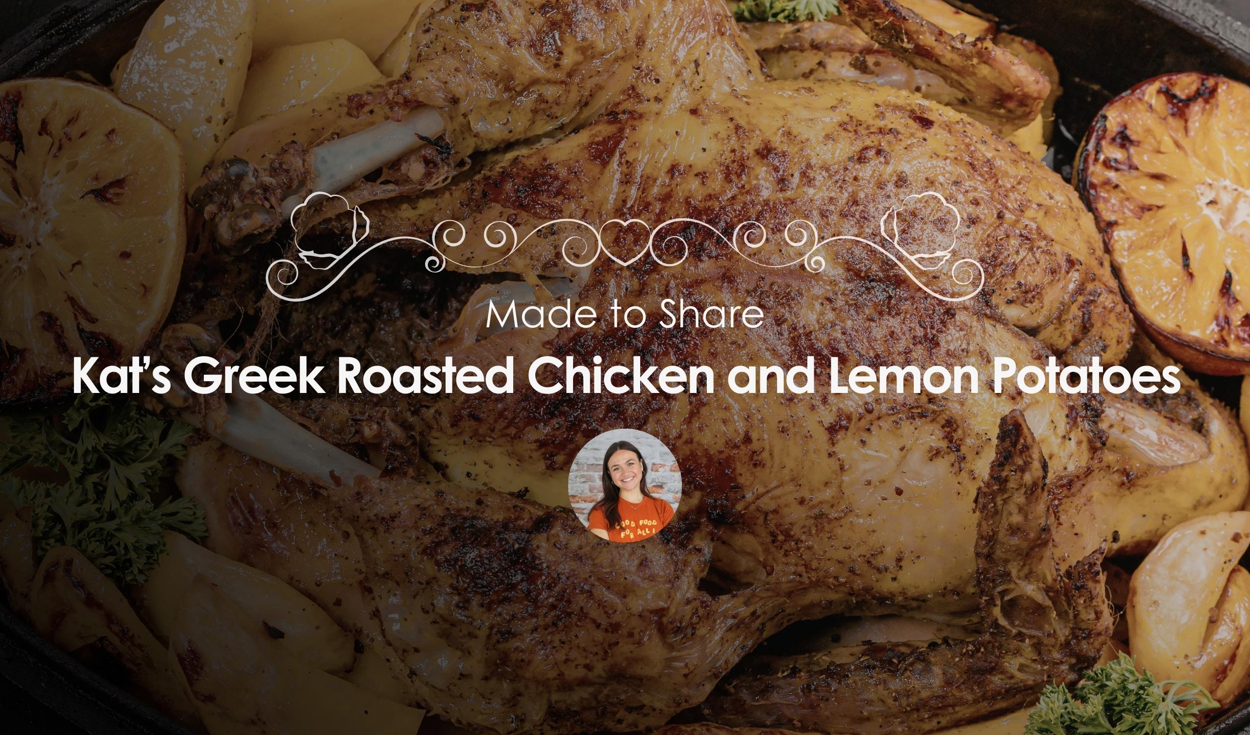 Kat’s Greek Roast Chicken and Lemon Potatoes