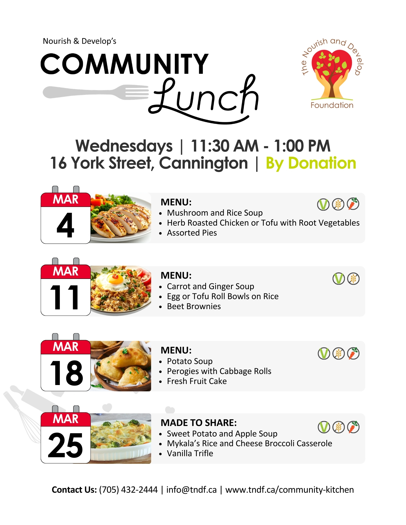March Community Lunch